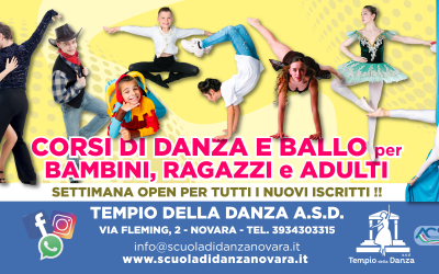 Lezioni di prova aperte a tutti dal 03 al 15 settembre